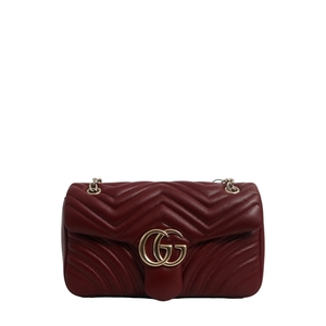 Marmont GG Medium Shoulder Bag Burgundy, view 4