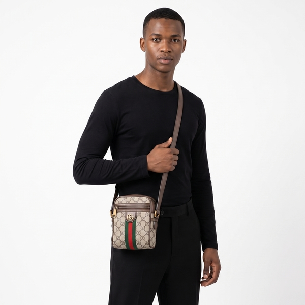 Supreme GG Ophidia Mini Messenger Beige/Ebony