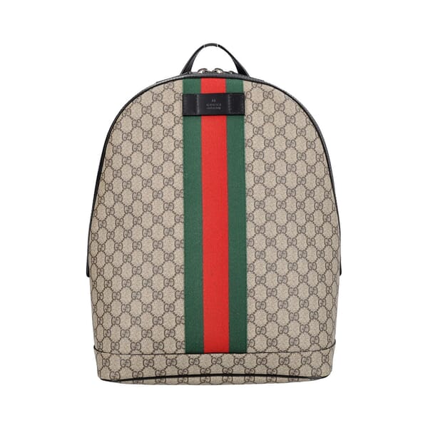 Supreme GG Web Backpack Beige/Ebony