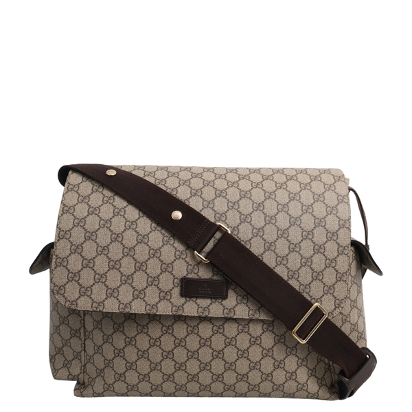 Supreme GG Large Diaper Bag Beige/Brown