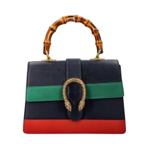 Leather Bamboo Medium Dionysus Bag Tri-Colour