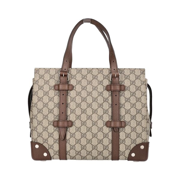 Leather Supreme GG Tote Beige/Brown
