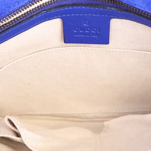 Patent Bright Bit Shoulder Bag Blue, view 7