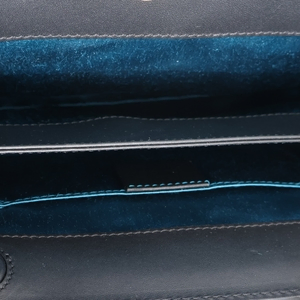 Aged Leather/Suede Ophidia Shoulder Bag Black, view 7