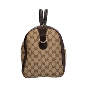 Canvas GG Vintage Joy Boston Bag Beige/Brown, view 5