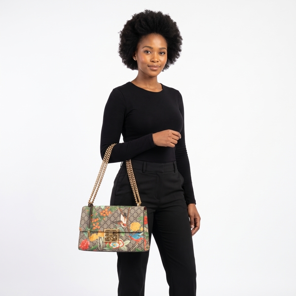 Supreme GG Medium Tian Padlock Shoulder Bag Multicolour