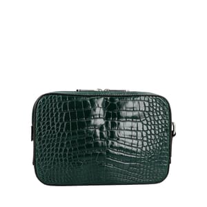 Croc Embossed Wristlet/Bag Vintage Green, view 3