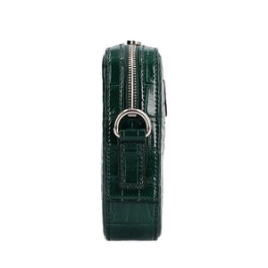Croc Embossed Wristlet/Bag Vintage Green, view 8