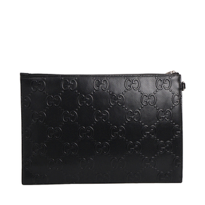 Perforated GG Wristlet Black, view 3