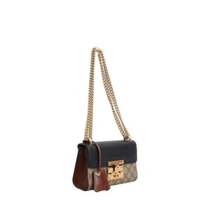 Supreme GG Small Padlock Shoulder Bag Beige/Black, view 2