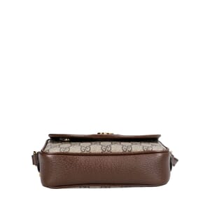 Supreme GG Ophidia Mini Shoulder Bag Beige/Brown, view 7