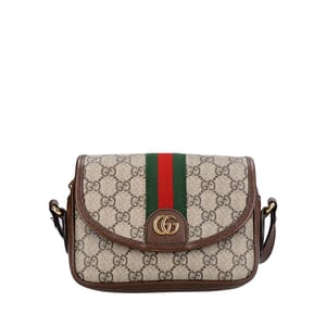 Supreme GG Ophidia Mini Shoulder Bag Beige/Brown, view 4