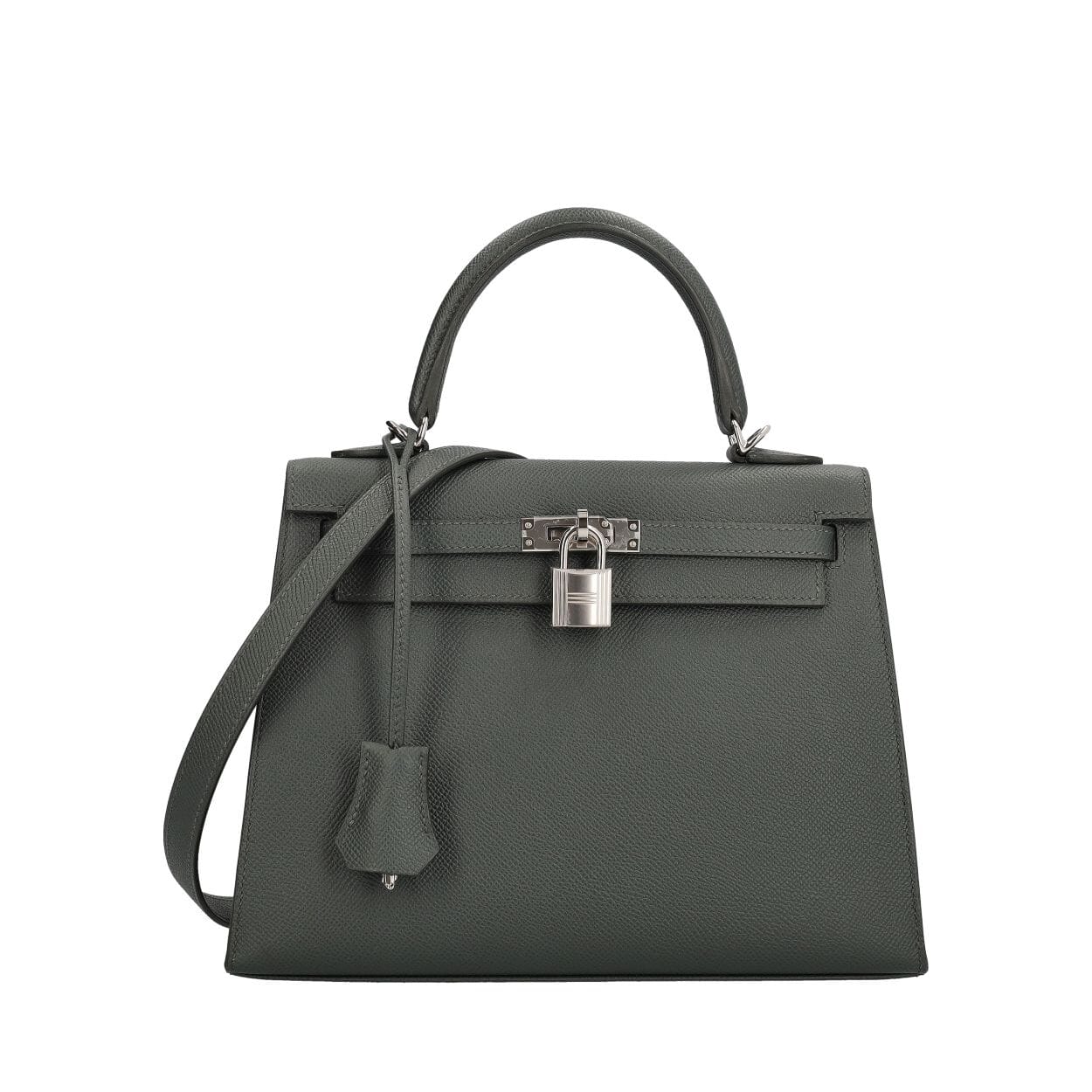 HERMES Epsom Kelly Sellier 25 Vert Mangrove | Luxity
