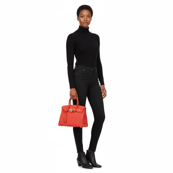 Clemence Birkin 30 Rouge Tomate