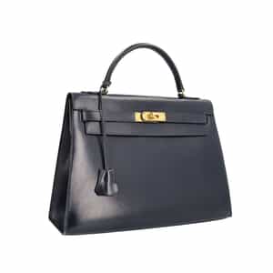 Box Calf Kelly Sellier 32 Navy Blue, view 2