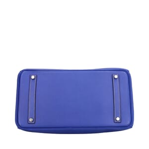 Epsom Birkin 35 Blue Electric, view 7