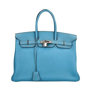 Togo Birkin 35 Blue Jean