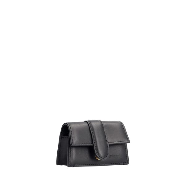 Leather The Bambino Mini Flap AirPods Case Black