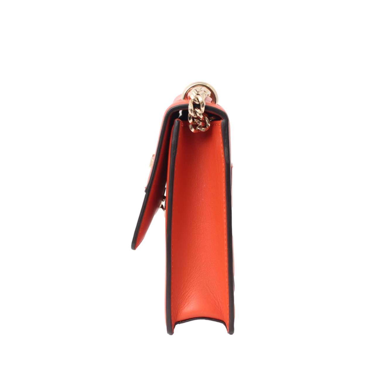JIMMY CHOO Leather Avenue Quad Shoulder Bag Orange | Luxity