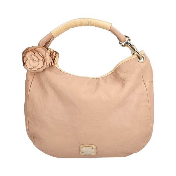 JIMMY CHOO Leather/Python Handle Large Sky Hobo Pink | Luxity
