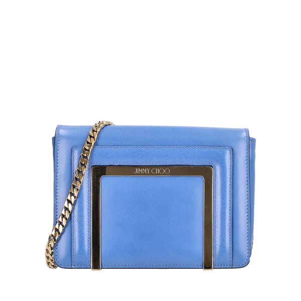 Leather Alba Shoulder Bag Blue