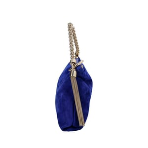Velvet Callie Clutch Bag Royal Blue, view 5