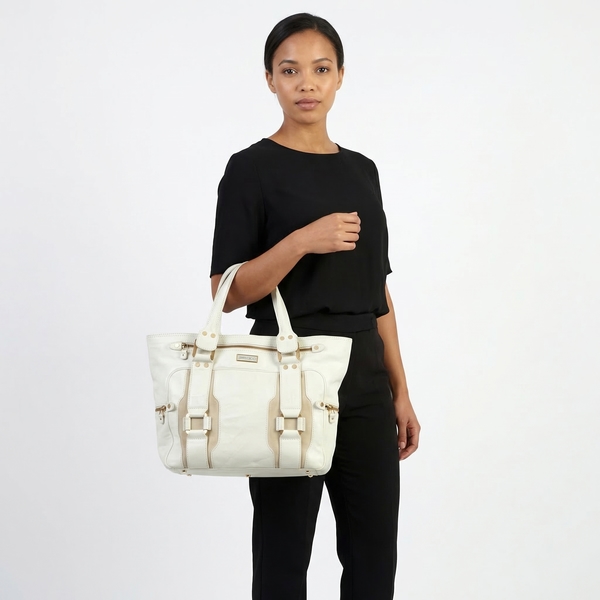 Leather Suede Malena XL Ivory