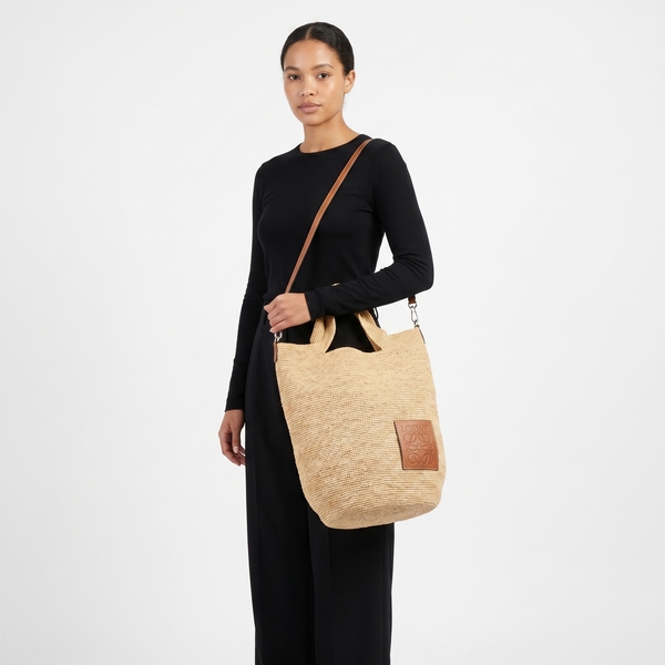 Raffia Paula's Ibiza Large Tote Natural/Tan
