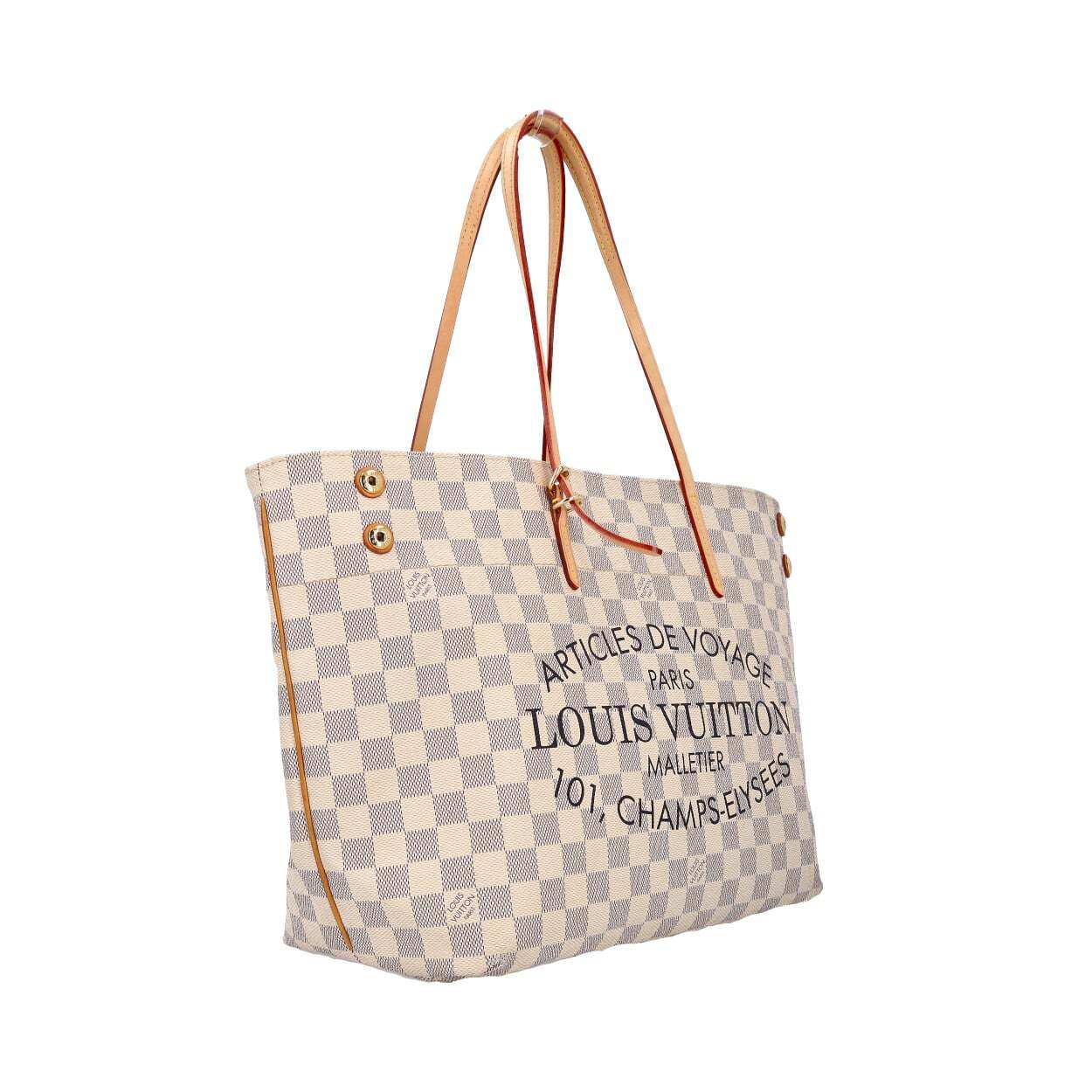 バッグ LOUIS VUITTON LOUIS VUITTON Damier Azur Cabas Articles De Voyage MM | Luxity