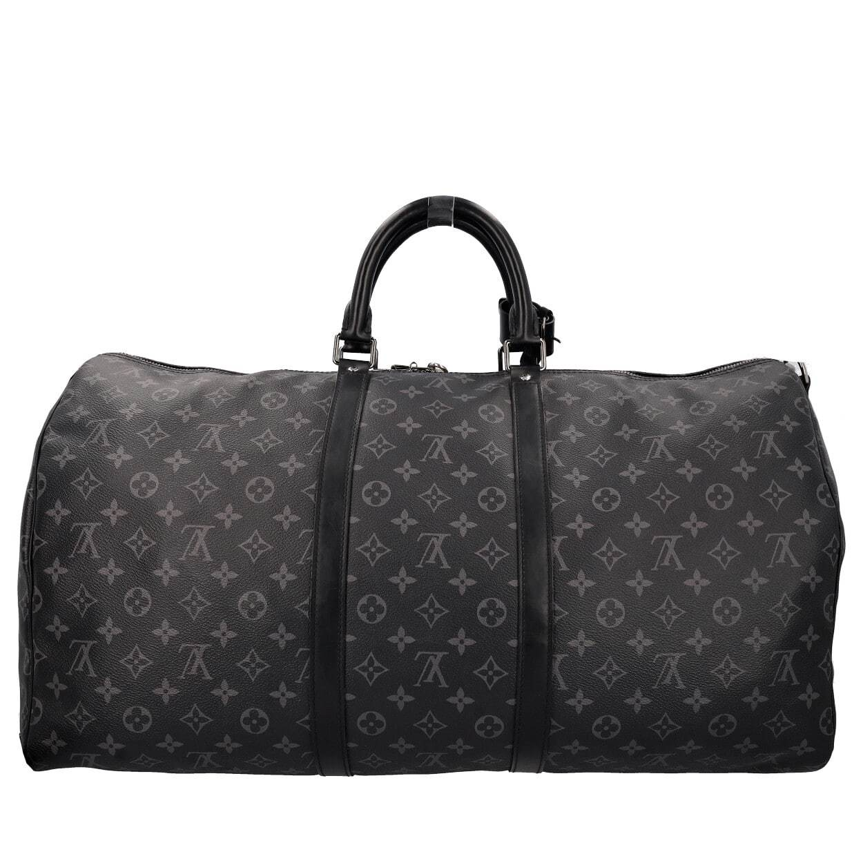 LOUIS VUITTON Monogram Eclipse Keepall Bandouliere 55 | Luxity