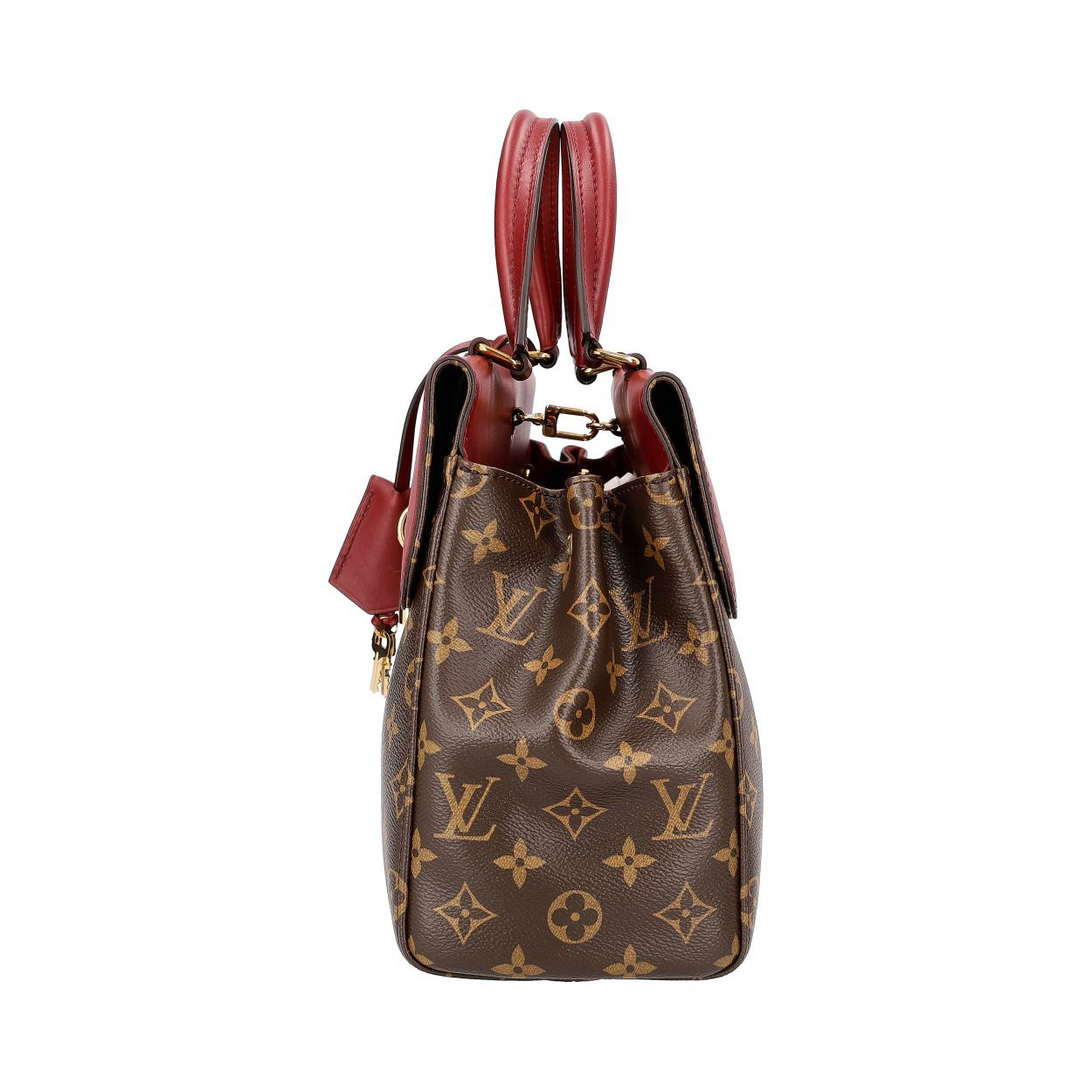 Louis Vuitton Venus Shoulder Bag Brown & Burgundy Canvas/Leather LOUIS VUITTON Venus Monogram Canvas 2way Shoulder Bag Red main image 2
