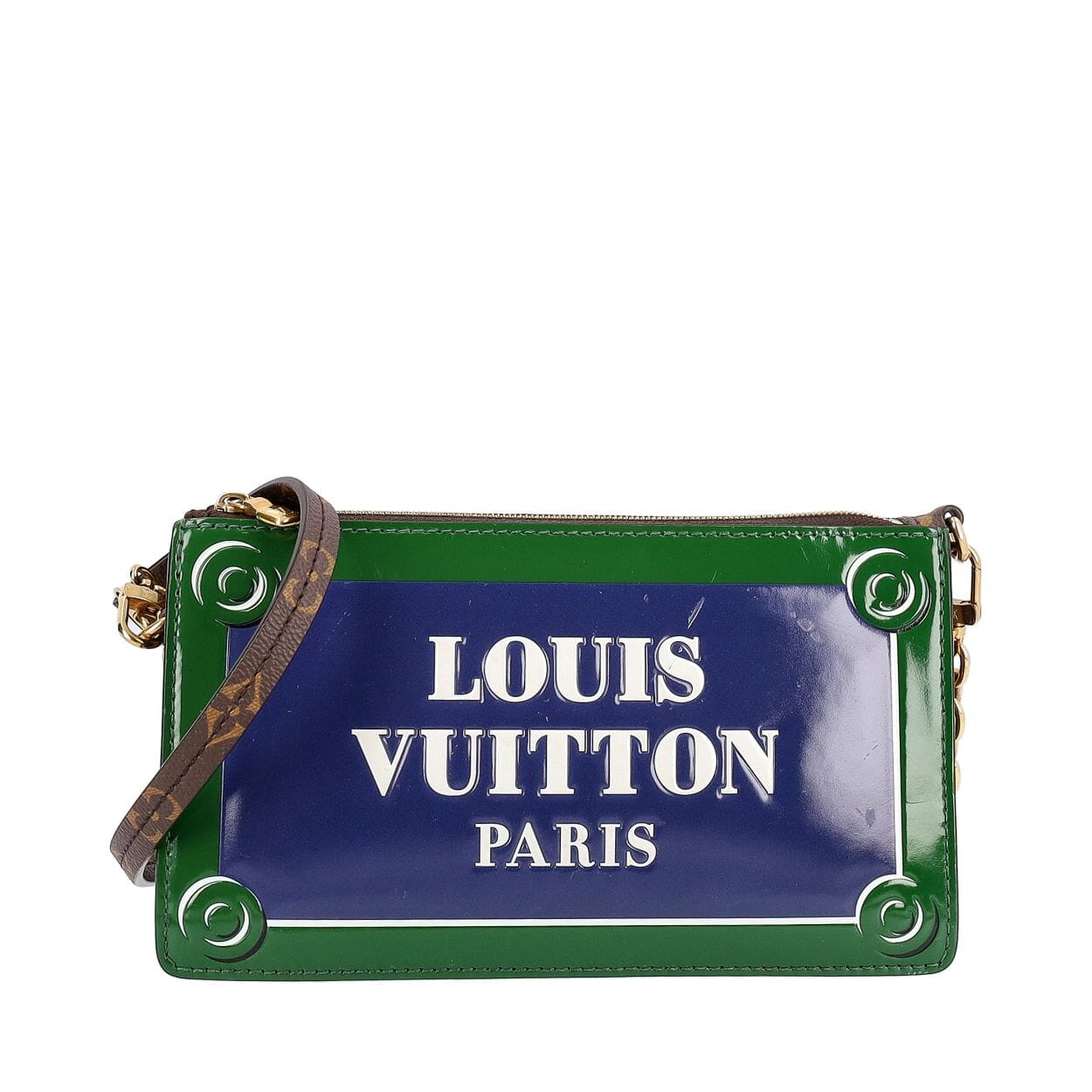 LOUIS VUITTON Monogram/Leather Lexington Pouch | Luxity