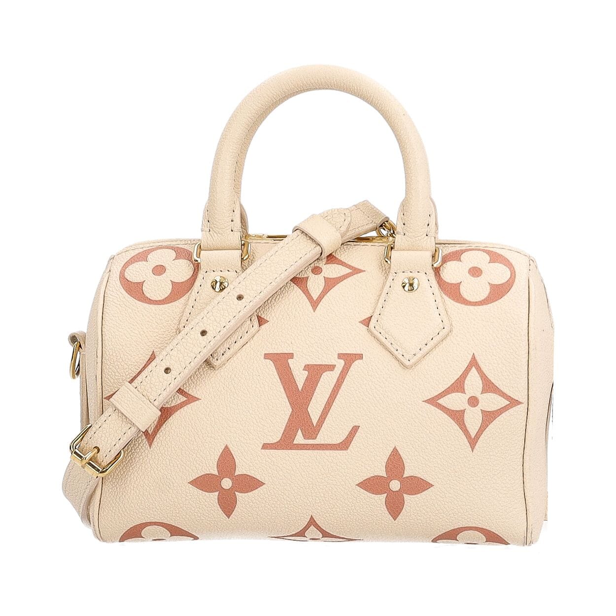 LOUIS VUITTON Empreinte Speedy Bandouliere 20 Cream/Rose | Luxity