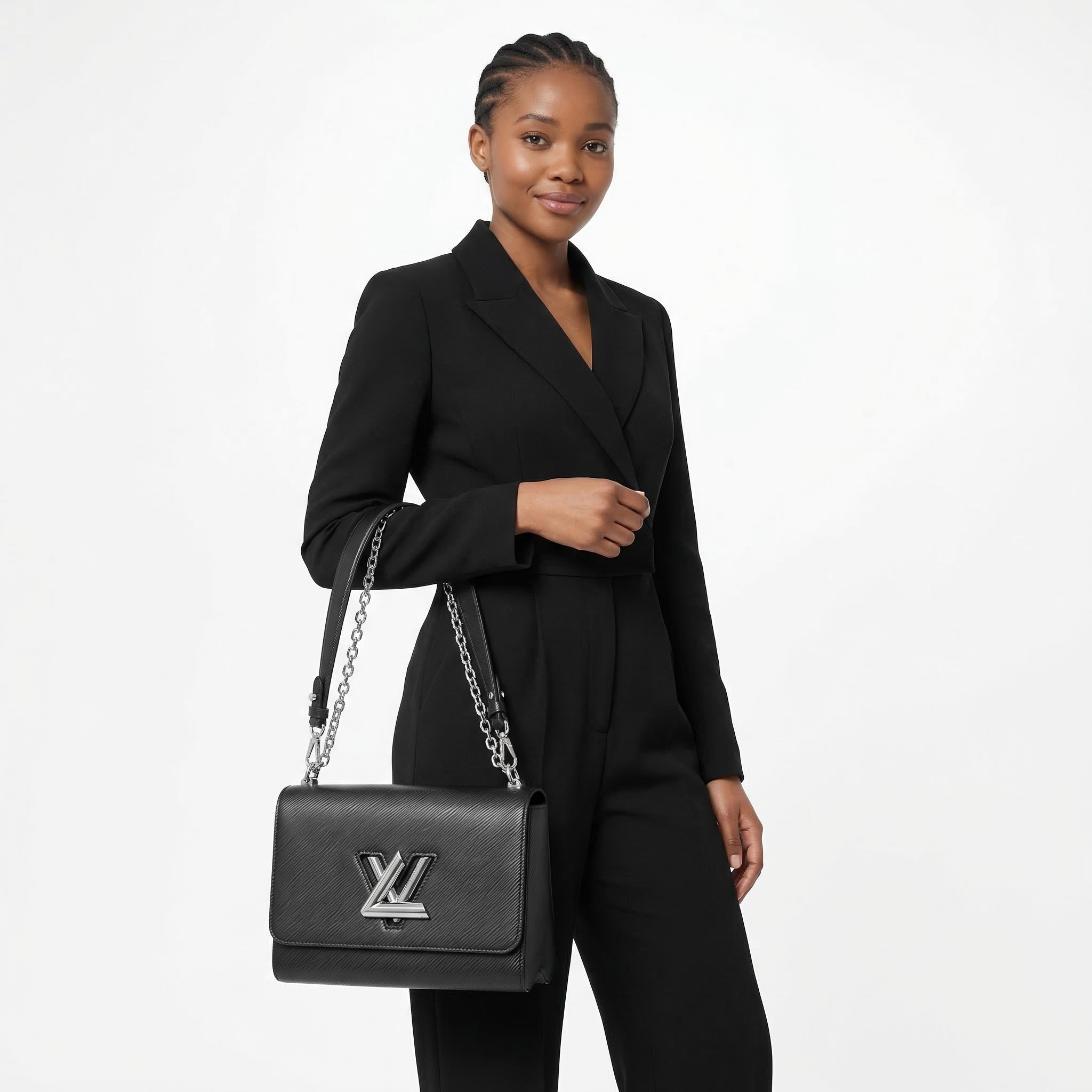 LOUIS VUITTON Epi Twist MM Noir | Luxity
