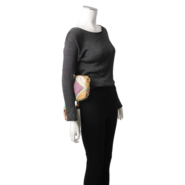 Mixed Material Nightbird Clutch Multicolor