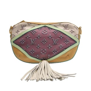 Mixed Material Nightbird Clutch Multicolor