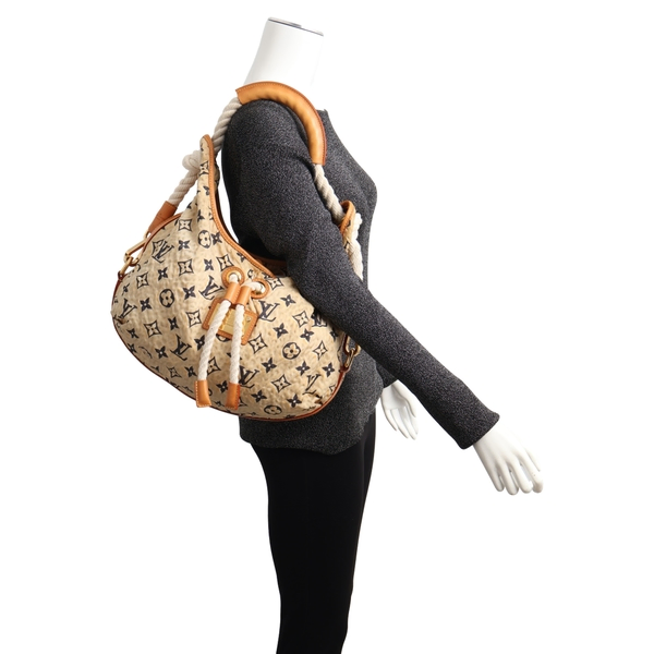 Monogram Nylon Bulles MM Cream