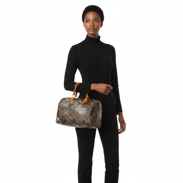 Monogram Dentelle Speedy 30 Silver