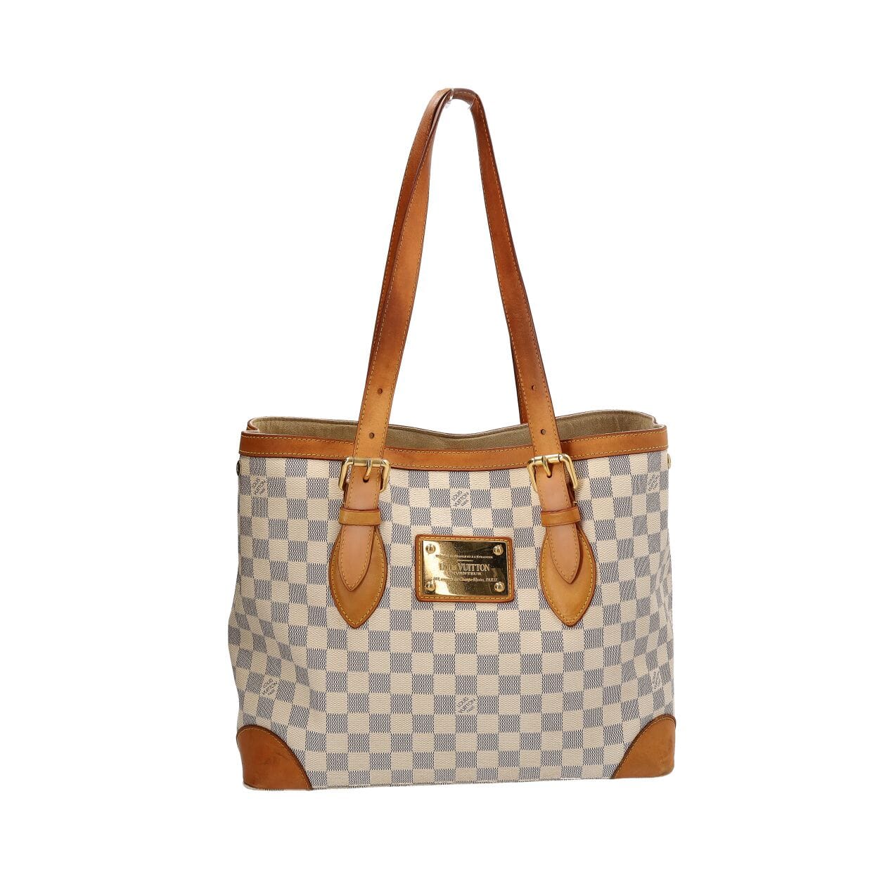 LOUIS VUITTON Damier Azur Hampstead MM | Luxity