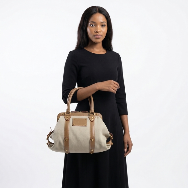 Canvas Sac de Nuit Toile Trianon Natural/Beige