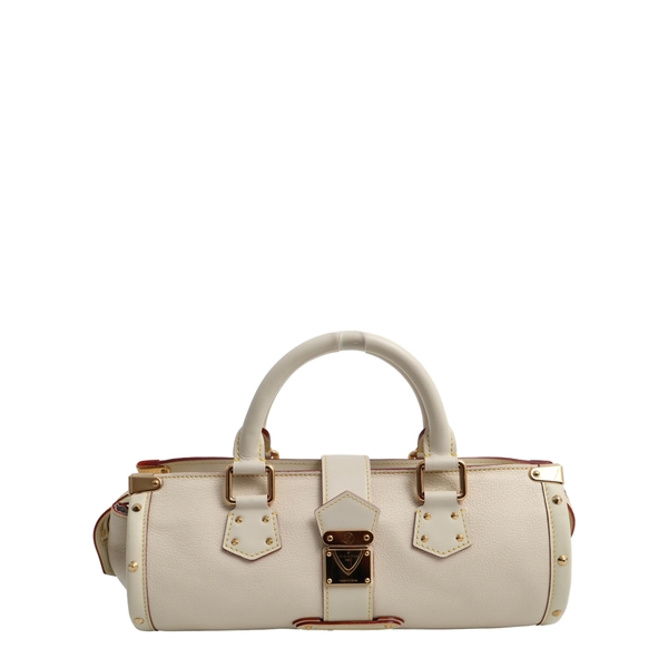LOUIS VUITTON Leather Suhali L'Epanoui PM Blanc | Luxity
