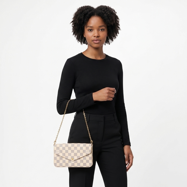 Damier Azur Felicie Pochette