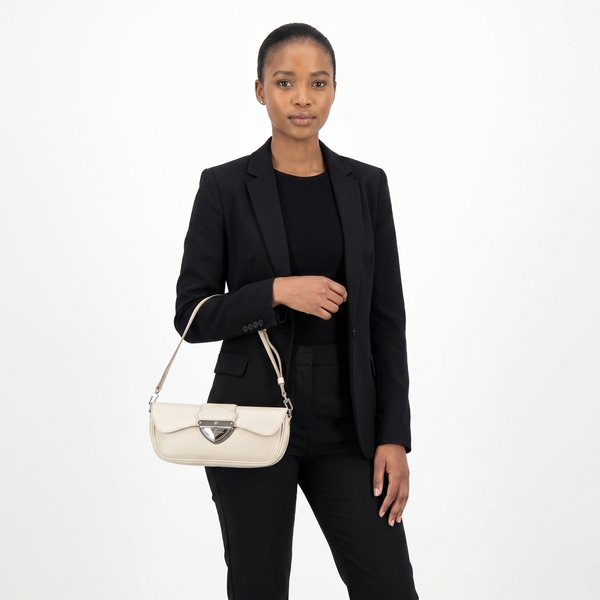 Epi Montaigne Clutch White