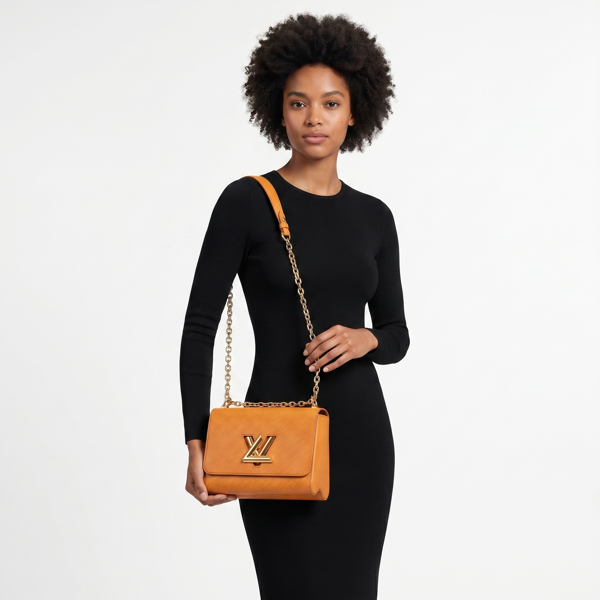 LOUIS VUITTON Epi Twist MM Mandarin | Luxity
