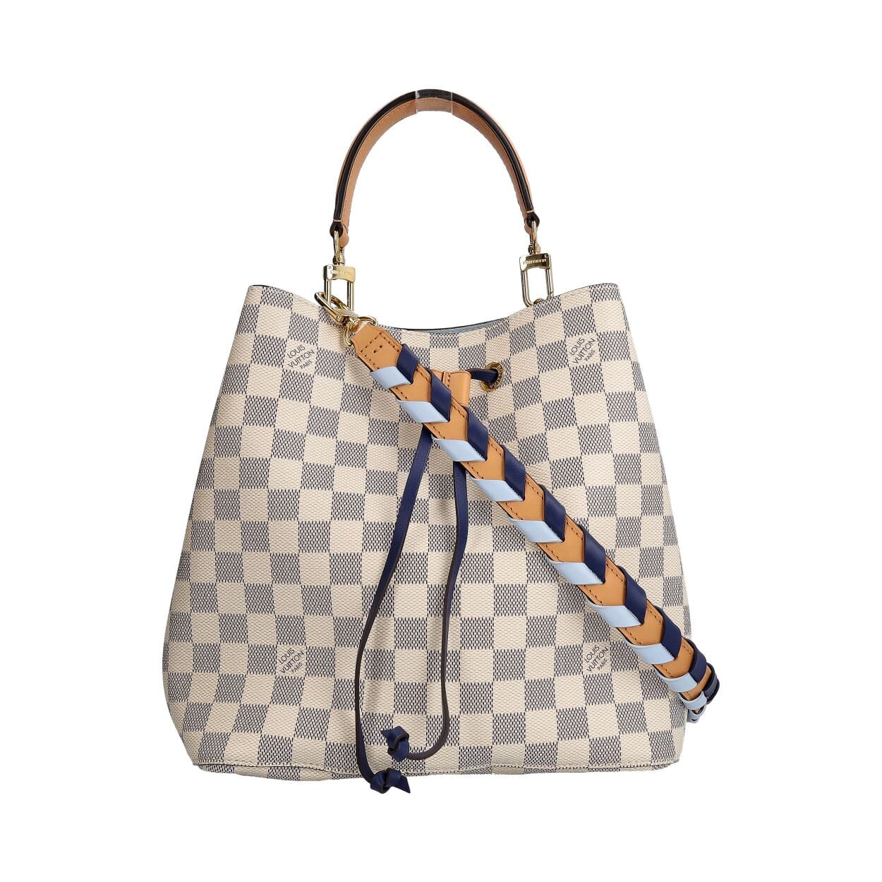 Louis Vuitton パース LOUIS VUITTON Damier Azur Braided NeoNoe MM Blue | Luxity