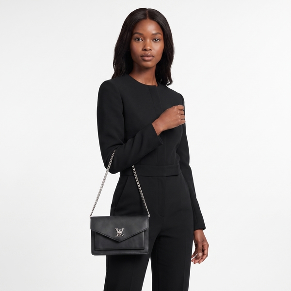 Leather MyLockMe Pochette Noir