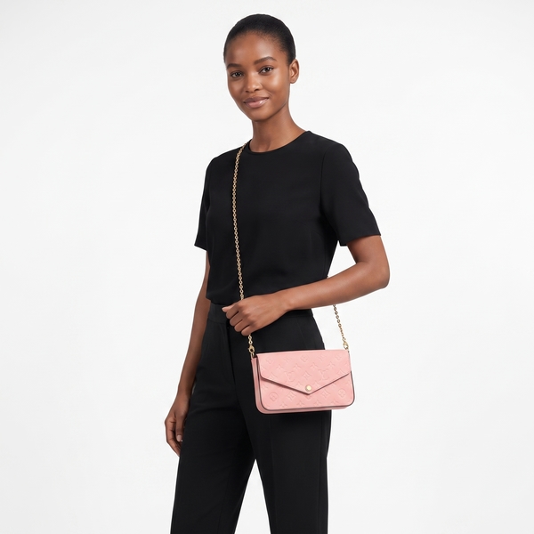Empreinte Felicie Pochette Rose Poudre
