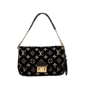 Velour Kali Clutch Black/Gold