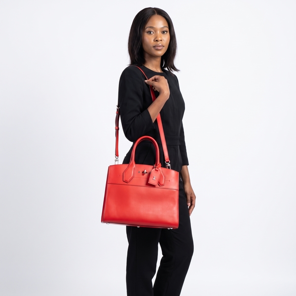 Leather Steamer MM Red