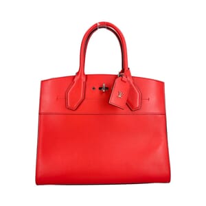 Leather Steamer MM Red, view 4
